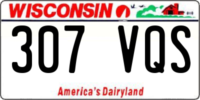 WI license plate 307VQS