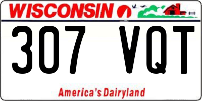 WI license plate 307VQT