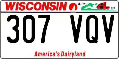 WI license plate 307VQV