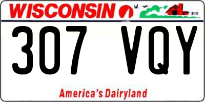 WI license plate 307VQY