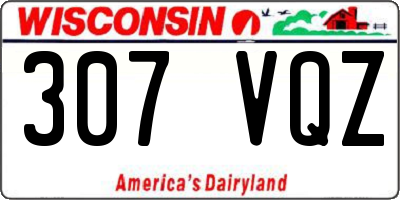 WI license plate 307VQZ