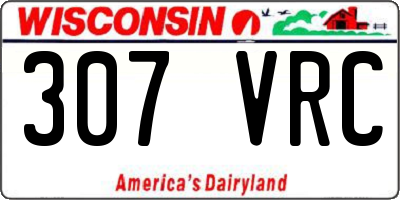 WI license plate 307VRC
