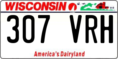 WI license plate 307VRH