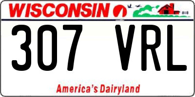 WI license plate 307VRL