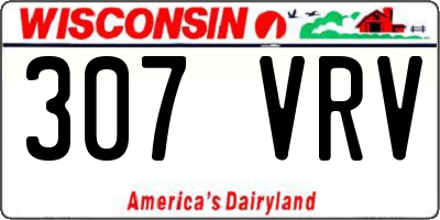 WI license plate 307VRV