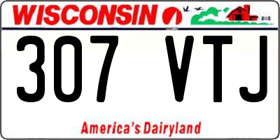 WI license plate 307VTJ