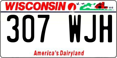 WI license plate 307WJH