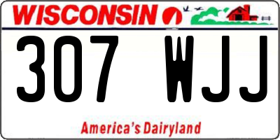 WI license plate 307WJJ