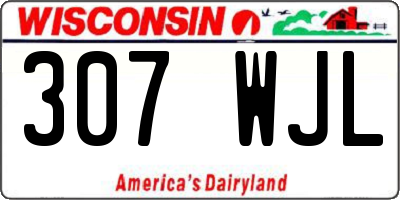 WI license plate 307WJL