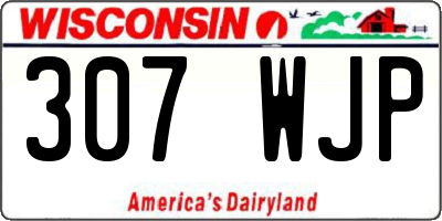 WI license plate 307WJP