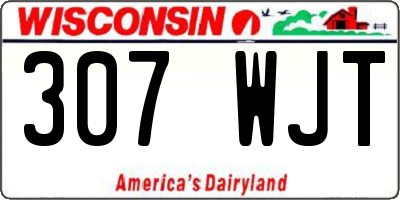 WI license plate 307WJT