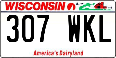 WI license plate 307WKL