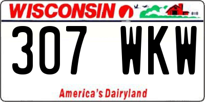 WI license plate 307WKW