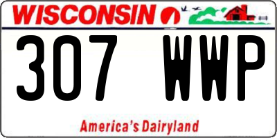 WI license plate 307WWP