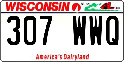 WI license plate 307WWQ