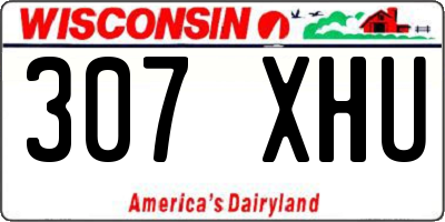 WI license plate 307XHU