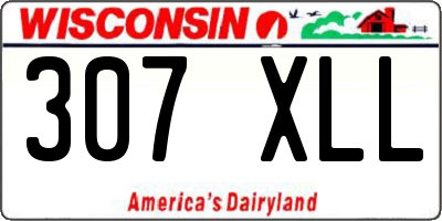 WI license plate 307XLL