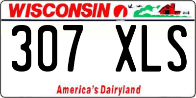 WI license plate 307XLS