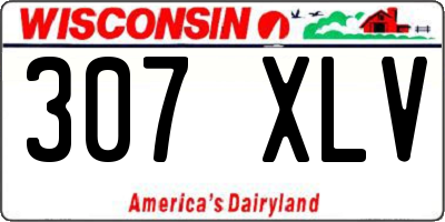 WI license plate 307XLV