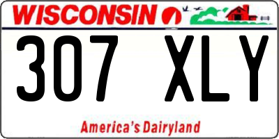 WI license plate 307XLY