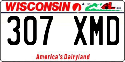 WI license plate 307XMD
