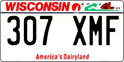 WI license plate 307XMF