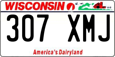 WI license plate 307XMJ