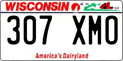 WI license plate 307XMO