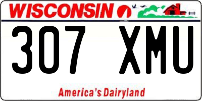 WI license plate 307XMU