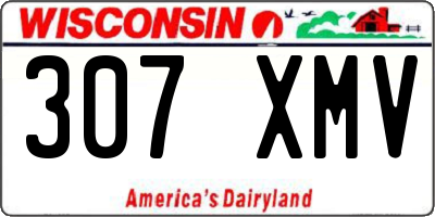 WI license plate 307XMV