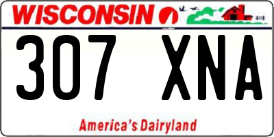WI license plate 307XNA