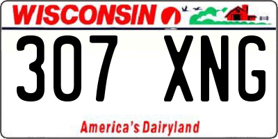WI license plate 307XNG