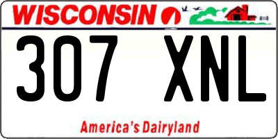 WI license plate 307XNL