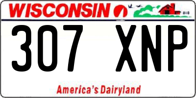 WI license plate 307XNP