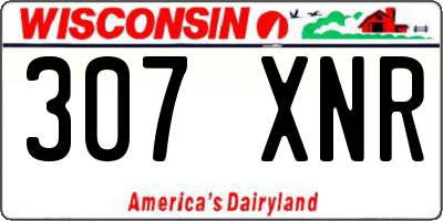 WI license plate 307XNR