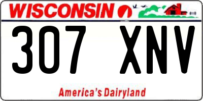 WI license plate 307XNV