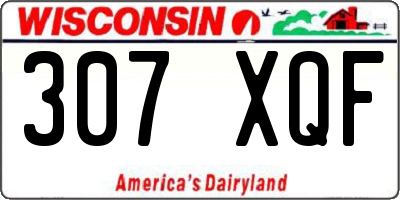 WI license plate 307XQF