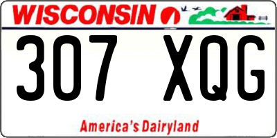 WI license plate 307XQG