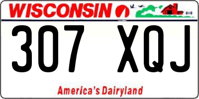WI license plate 307XQJ