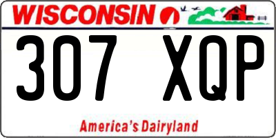 WI license plate 307XQP