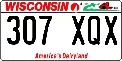 WI license plate 307XQX