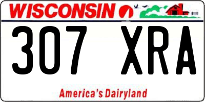 WI license plate 307XRA