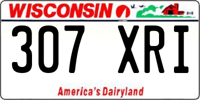 WI license plate 307XRI