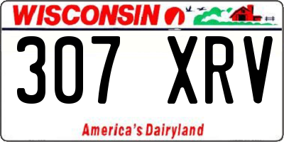 WI license plate 307XRV