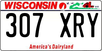 WI license plate 307XRY
