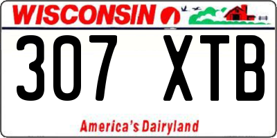 WI license plate 307XTB