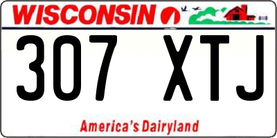 WI license plate 307XTJ