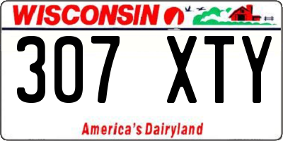WI license plate 307XTY