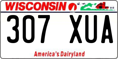 WI license plate 307XUA
