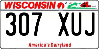 WI license plate 307XUJ